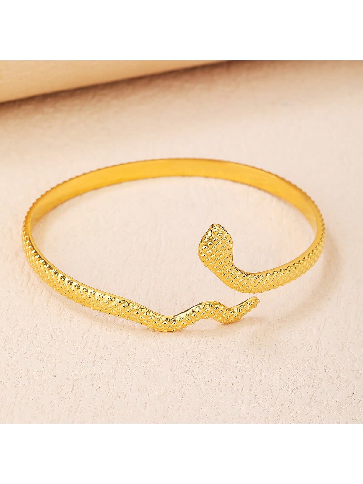 1 Piece Stainless Steel Adjustable Metal Snake Bracelet