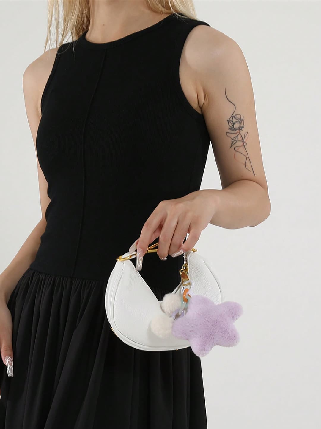 Summer New Fashion Retro Business Casual Transforming Crescent Moon Women Handbag Chain Mini Messenger Bag Vintage Trendy Simple Shoulder Crossbody Bag, Lightweight Compact Dopamine Style Solid Color Faux Leather Metal Letter Decor Fall Winter Essential Dumpling Lady Bag