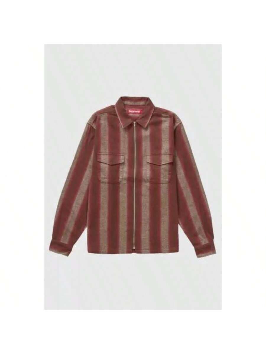 Supreme Supreme | Supreme Stripe Flannel Zip Up Shirt