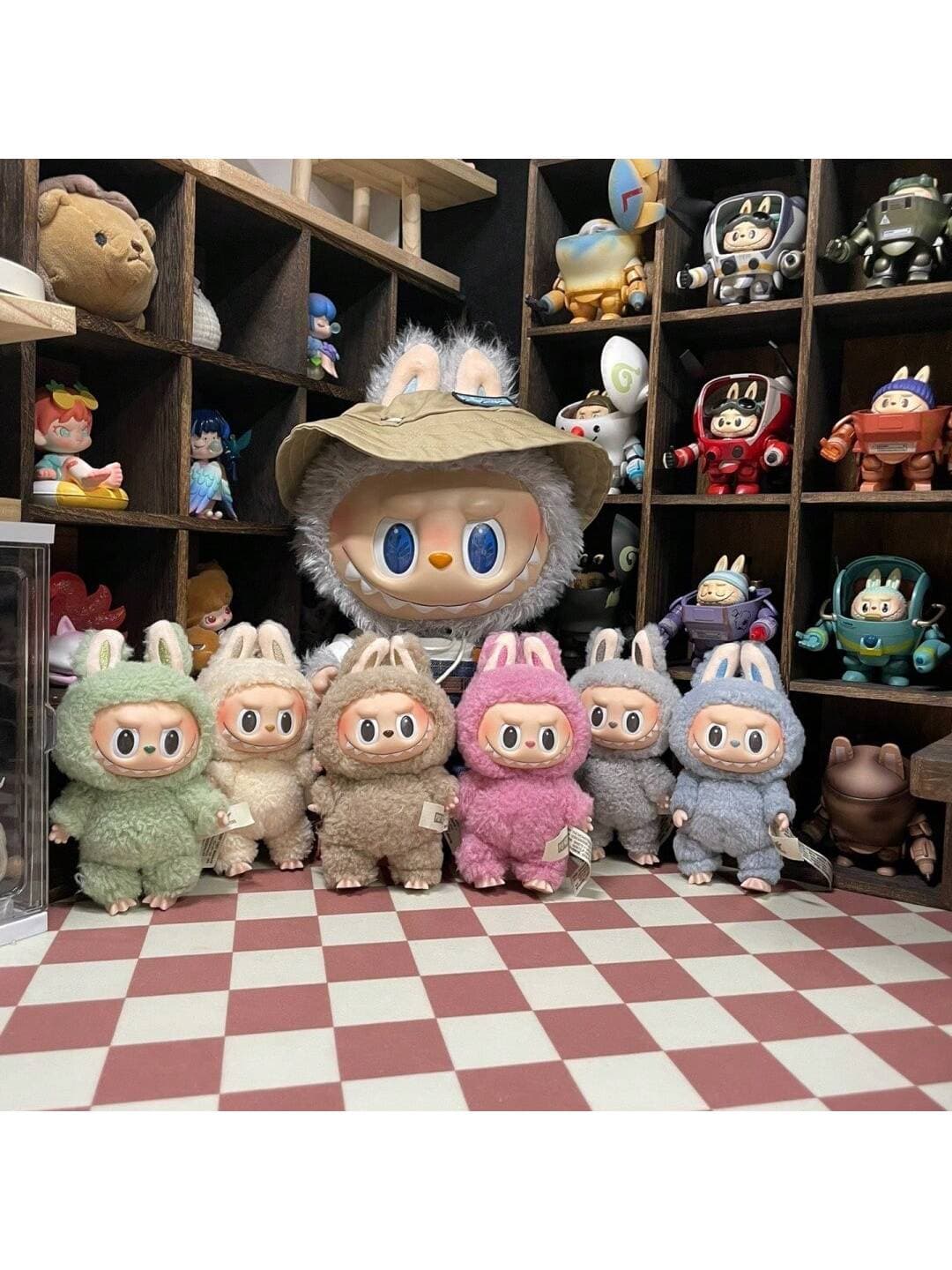 THE MONSTERS Plush Doll - Cute Labubu Macaron Design Blind Box, Soft Figurine