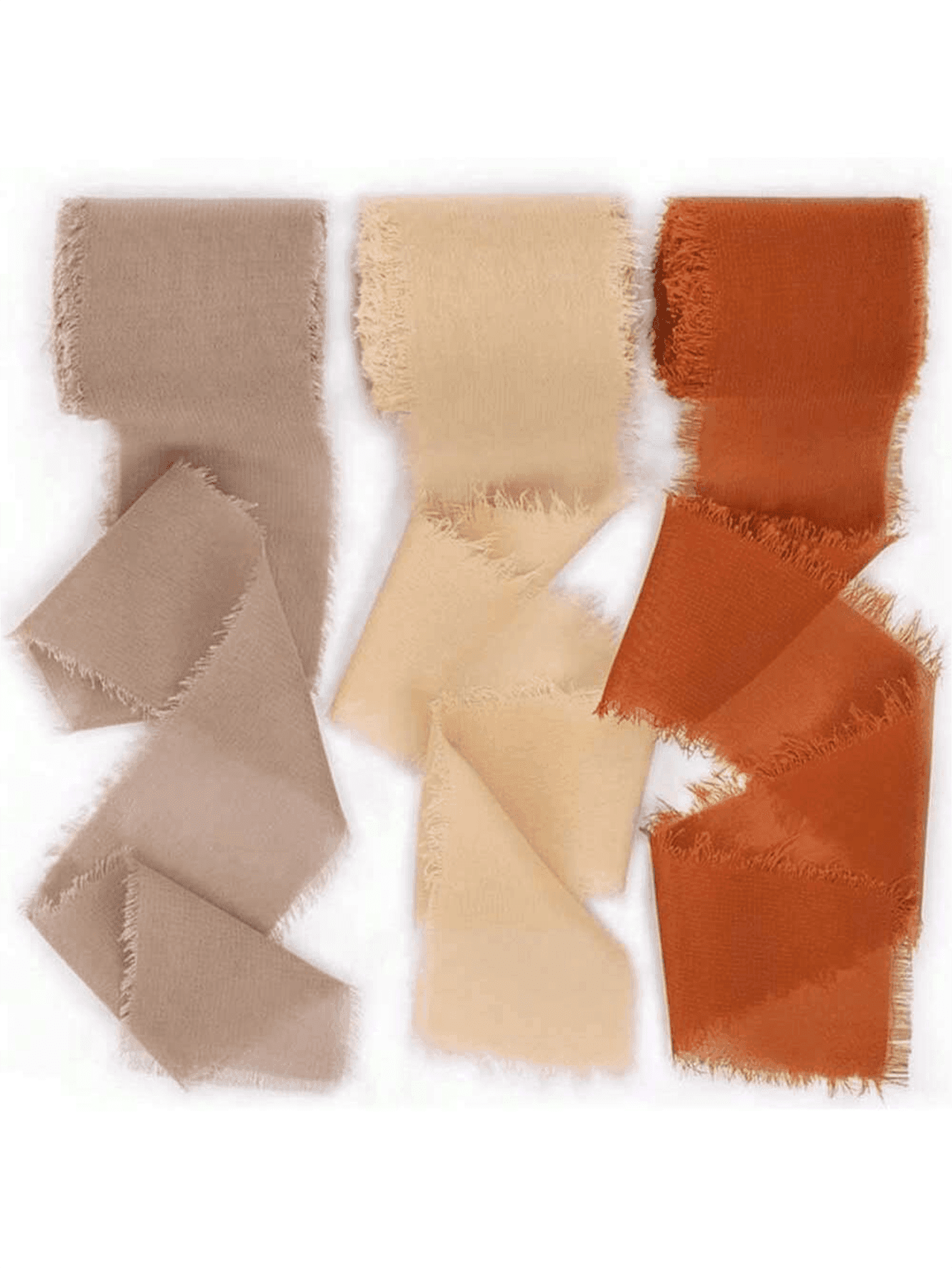 1roll/2rolls - 6 Yards Handmade Chiffon Ribbon, 3.9cm X 6 Yards Ribbon Set For Wedding Invitations, Bridal Bouquets, Gift Wrapping, DIY Crafts